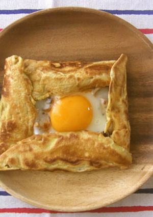 ホットケーキ粉で♪糖質オフの簡単ガレット-レシピのメイン写真