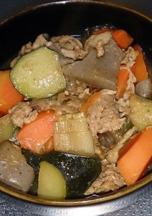 ★豚肉とズッキーニ★牛すじ煮込み風333-レシピのメイン写真