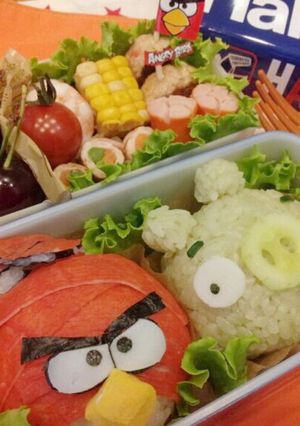 キャラ弁!アングリーバード弁-レシピのメイン写真