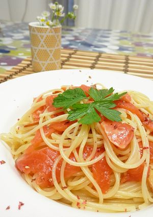 サーモンマリネのパスタ-レシピのメイン写真