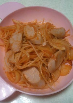 魚二ソでナポリタン-レシピのメイン写真