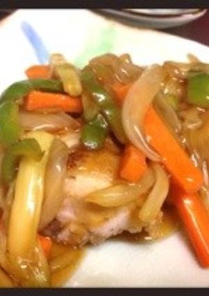 簡単！野菜たっぷり鶏の甘酢あんかけ-レシピのメイン写真