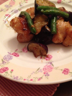 *鶏肉とナスの味噌にんにく炒め*-レシピのメイン写真