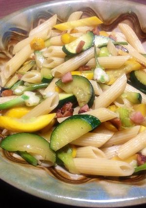 プレ農家めし◆ベーコンズッキーニのパスタ-レシピのメイン写真