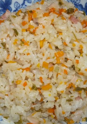 簡単・炊飯器で野菜キノコたっぷりピラフ-レシピのメイン写真