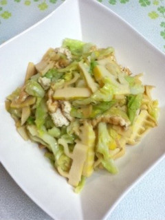 春キャベツとたけのこの煮物-レシピのメイン写真