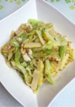 春キャベツとたけのこの煮物-レシピのメイン写真