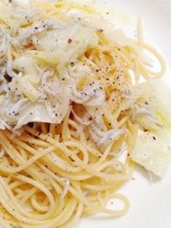 フライパン不要‼しらすとキャベツのパスタ-レシピのメイン写真