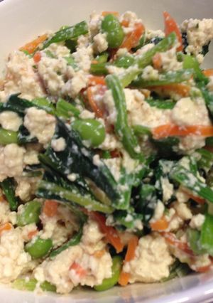 今が旬！枝豆入りの白和え〜☆-レシピのメイン写真