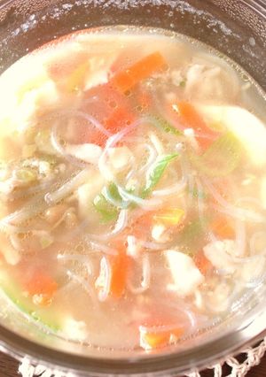 ギョウザdeはるさめ中華スープ-レシピのメイン写真