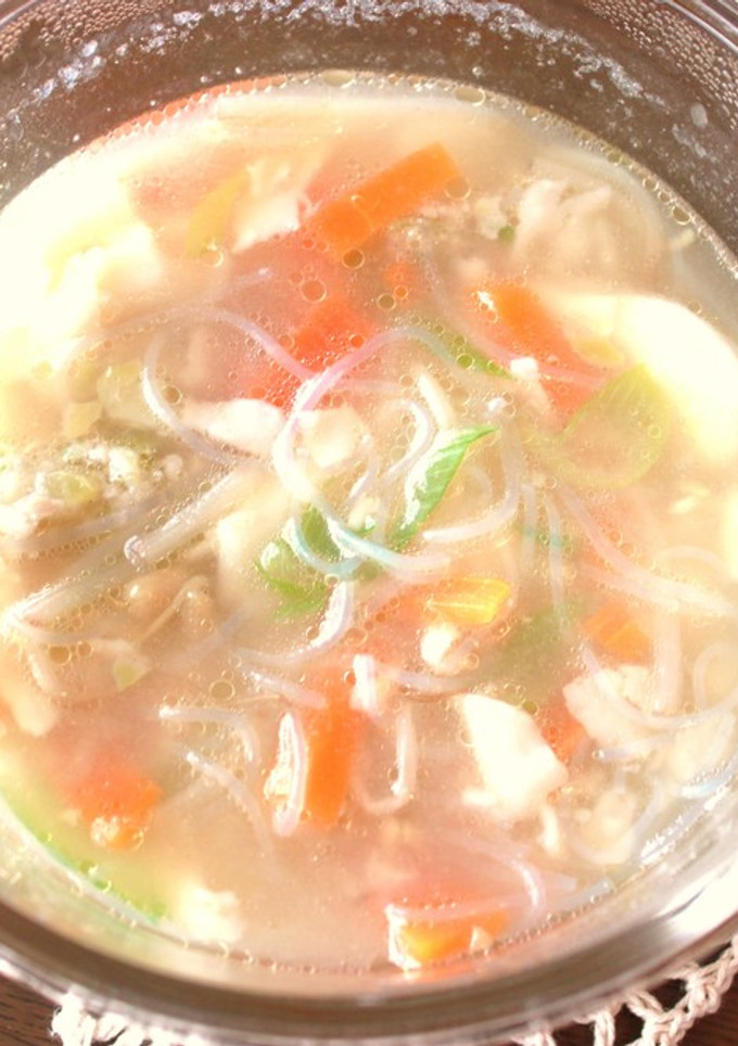 ギョウザdeはるさめ中華スープ-レシピのメイン写真