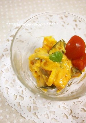 マヨなし✿クリーミーかぼちゃサラダ-レシピのメイン写真