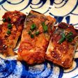 お弁当に鯖の味噌ケチャップ生姜ゴマ焼き