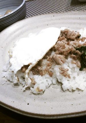 ガパオ♪鶏ひき肉バジル炒めそぼろごはん-レシピのメイン写真