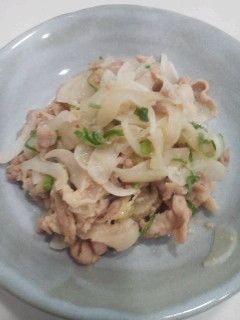 豚小間肉と玉ねぎの塩麹炒め-レシピのメイン写真