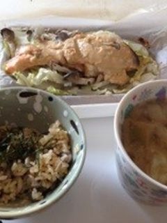 鮭の包み焼き(ヘルシー味噌タルタル)-レシピのメイン写真