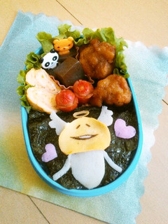 ☆天使なめこのキャラ弁☆-レシピのメイン写真
