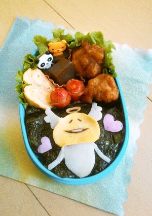 ☆天使なめこのキャラ弁☆-レシピのメイン写真