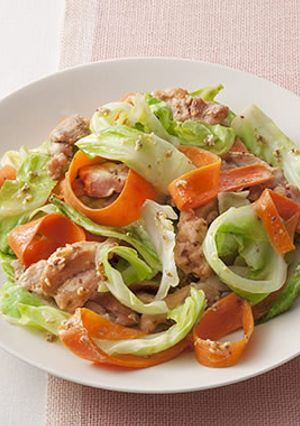 鶏肉とひらひら野菜のマスタードマヨソテー-レシピのメイン写真