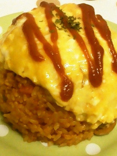 簡単◆半熟玉子の包まないオムライス-レシピのメイン写真