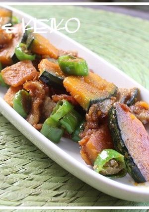 かぼちゃとししとうの炒め物-レシピのメイン写真