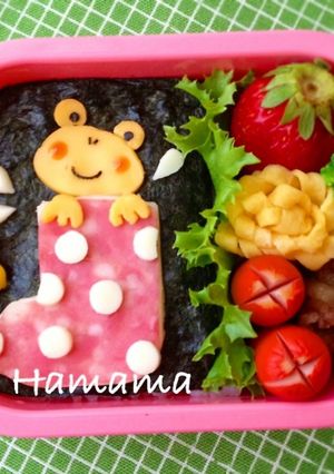 長靴からひょっこり♪かえるちゃんキャラ弁-レシピのメイン写真