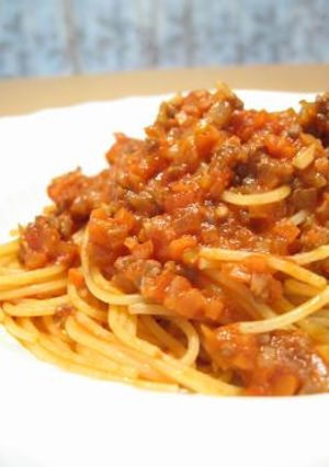 トマト好きのミートソーススパゲッティ-レシピのメイン写真