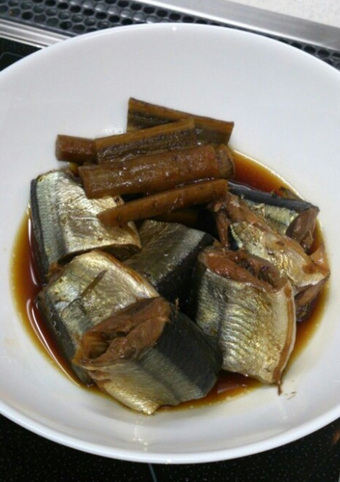 圧力鍋で☆秋刀魚と牛蒡の生姜煮-レシピのメイン写真