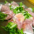 簡単におつまみー!水菜の生ハムロール