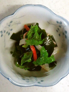 わかめと青じそのドレッシング和え-レシピのメイン写真