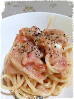 ツナとトマトの冷製パスタ-レシピのメイン写真