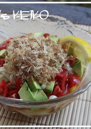 トマトとアボカドの冷やしうどん-レシピのメイン写真