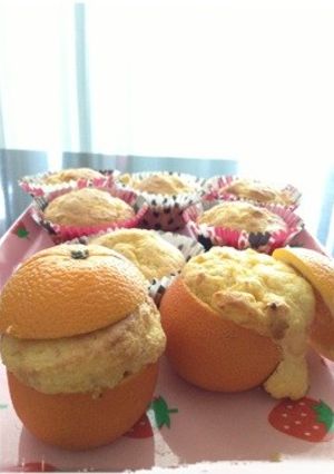 オレンジの皮をカップに☆オレンジマフィン-レシピのメイン写真