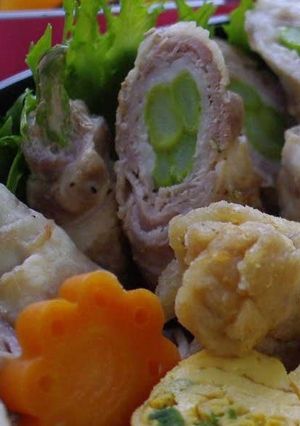 ＊＊運動会弁当2013＊＊アスパラロール-レシピのメイン写真