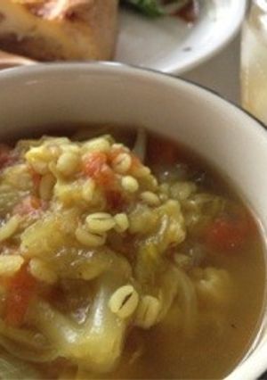 押し麦と野菜のカレースープ-レシピのメイン写真
