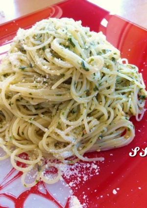 和風ジェノベーゼパスタ-レシピのメイン写真