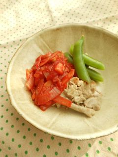 豚肉の野菜たっぷりトマトソースかけ-レシピのメイン写真
