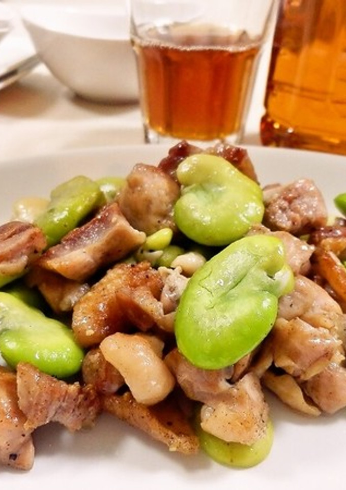 簡単そら豆と鶏肉の炒め物*-レシピのメイン写真