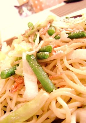 簡単ランチ★アンチョビと桜エビのパスタ-レシピのメイン写真