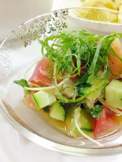 夏野菜おろし和え-レシピのメイン写真