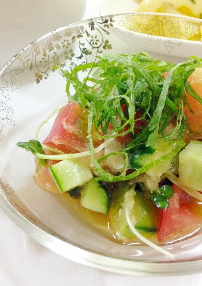 夏野菜おろし和え-レシピのメイン写真