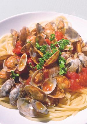 シシリアンルージュとあさりのパスタ-レシピのメイン写真
