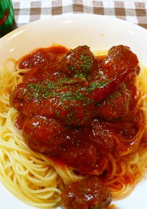 大人も食べたい！ミートボールパスタ♬-レシピのメイン写真