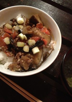 ナスとトマトの味噌炒め-レシピのメイン写真