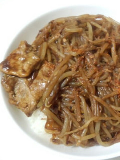 超簡単!カレー豚もやし丼-レシピのメイン写真