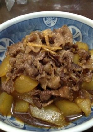 夏大根と牛肉の煮物-レシピのメイン写真