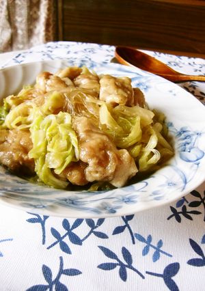 キャベツと鶏肉と春雨のオイスター煮-レシピのメイン写真
