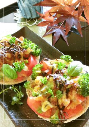 トマト×ブロッコリーの和カレートースト-レシピのメイン写真