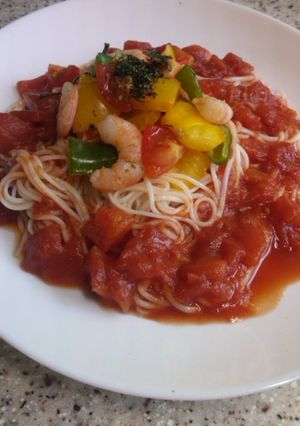 さっぱり冷やしトマトうどん(素麺)-レシピのメイン写真