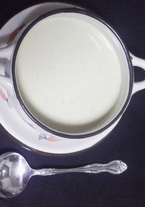 簡単、ヘルシー、えんどう豆の豆乳スープ-レシピのメイン写真